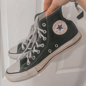 black high top conserve sz 8